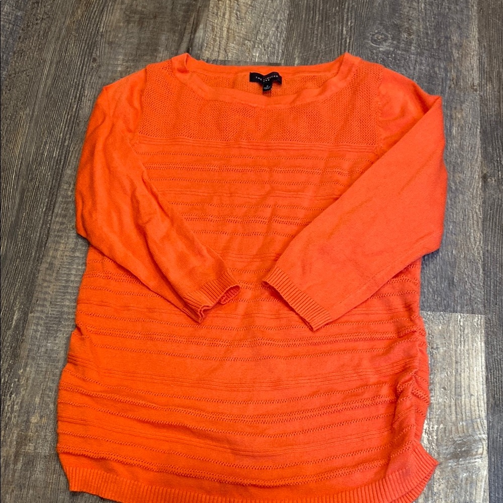The Limited Vibrant Orange Crew Neck Sweater